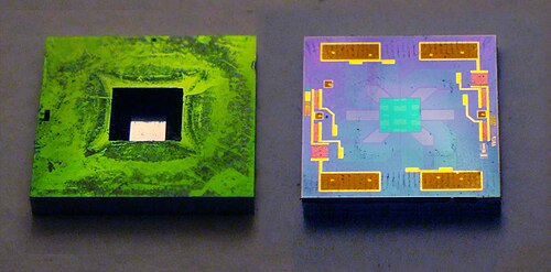 Silicon pressure sensor die with etched diaphragm