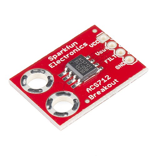 A Hall effect sensor IC on a breakout board (SparkFun ACS712)