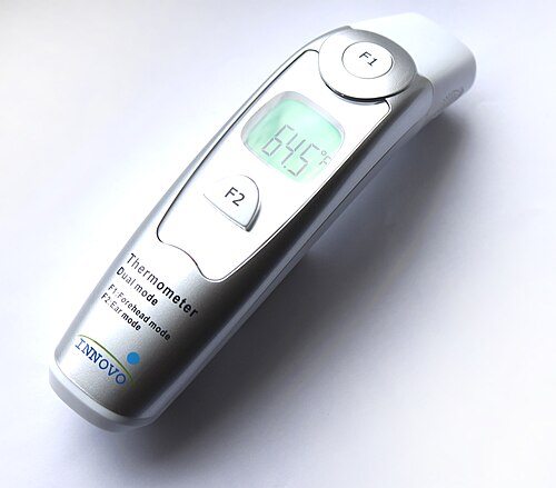 Handheld infrared thermometer (pyrometer)