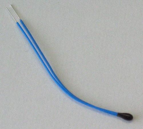 NTC thermistor bead with insulated leads